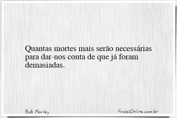 Frase de Bob Marley