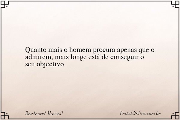 Frase de Bertrand Russell