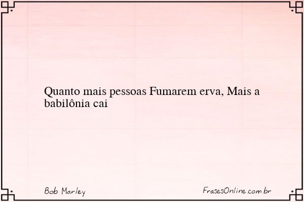Frase de Bob Marley