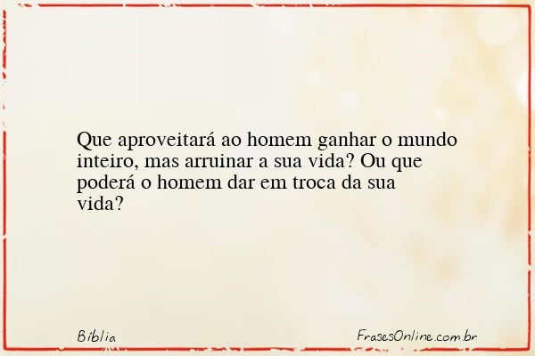 Frase de Bíblia