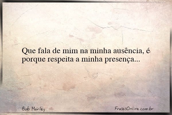 Frase de Bob Marley