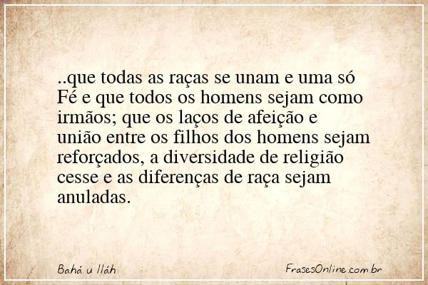 Frase de Bahá u lláh