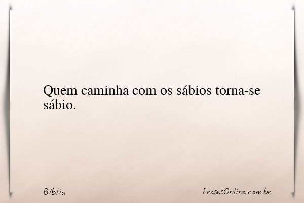 Frase de Bíblia