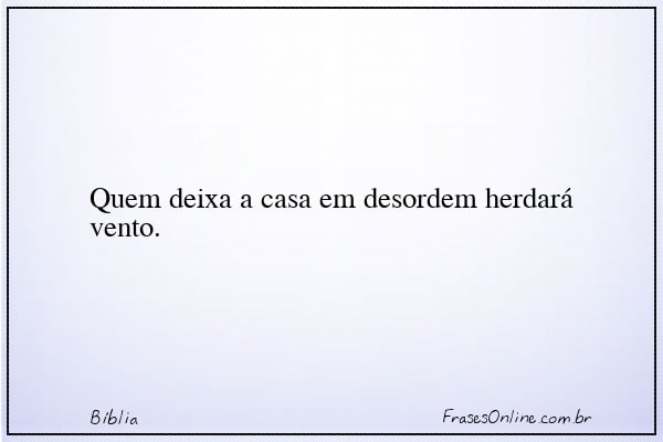 Frase de Bíblia