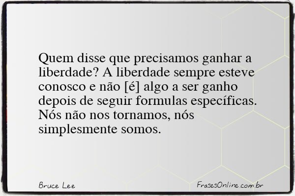 Frase de Bruce Lee