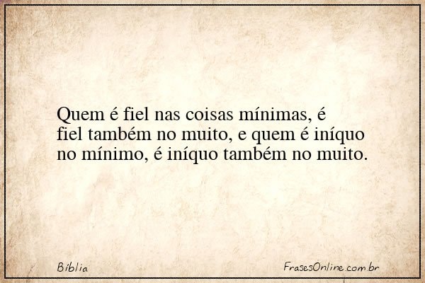 Frase de Bíblia