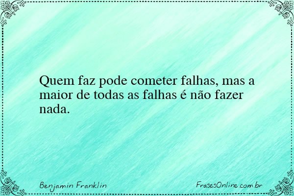 Frase de Benjamin Franklin