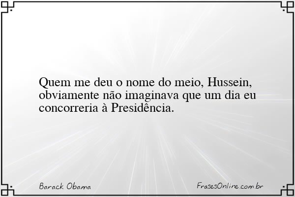 Frase de Barack Obama