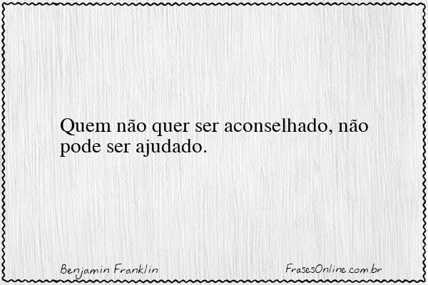 Frase de Benjamin Franklin
