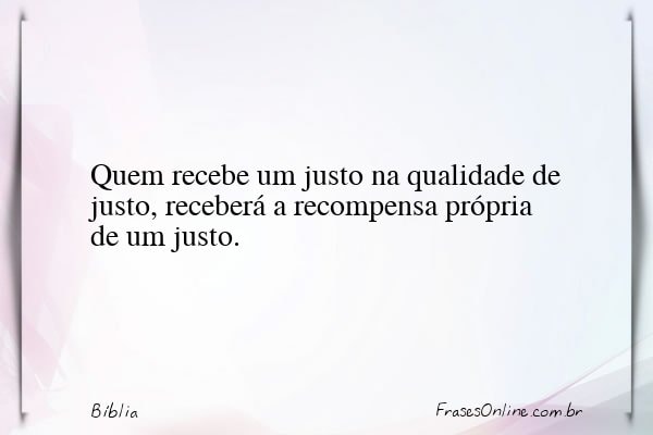 Frase de Bíblia