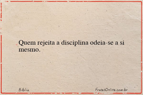 Frase de Bíblia