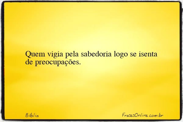 Frase de Bíblia