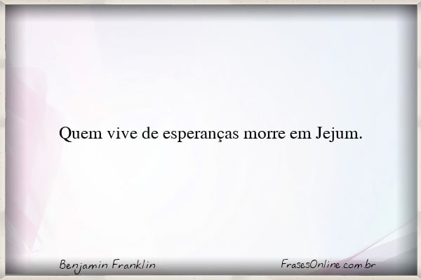 Frase de Benjamin Franklin
