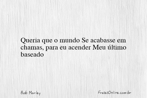 Frase de Bob Marley