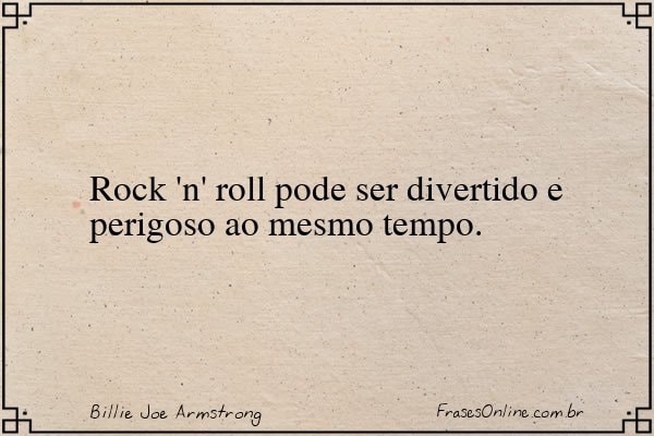 Frase de Billie Joe Armstrong