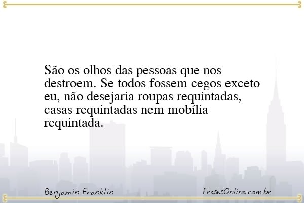 Frase de Benjamin Franklin