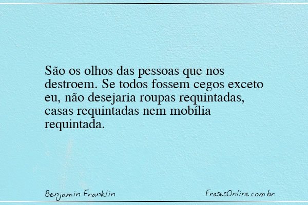 Frase de Benjamin Franklin