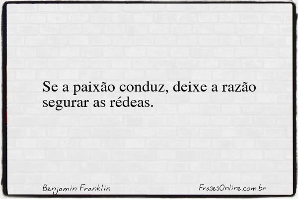 Frase de Benjamin Franklin