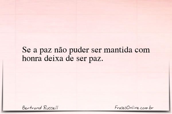 Frase de Bertrand Russell