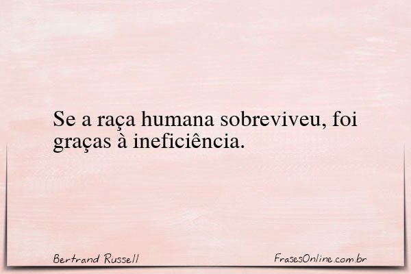 Frase de Bertrand Russell