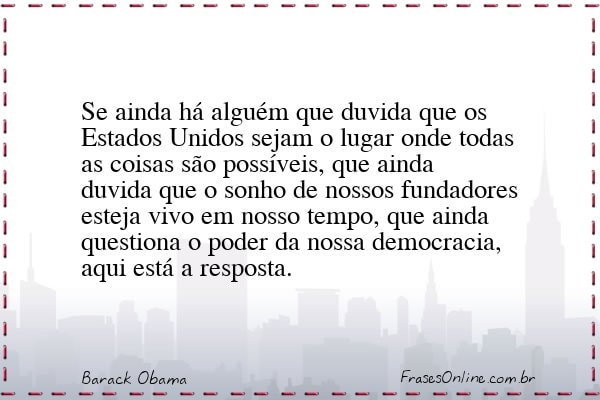 Frase de Barack Obama