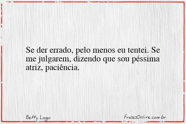 Frase de Betty Lago