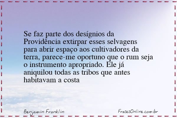 Frase de Benjamin Franklin