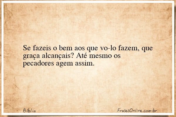 Frase de Bíblia