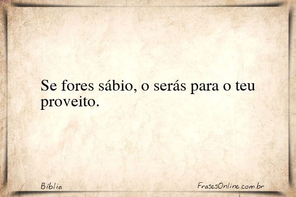 Frase de Bíblia
