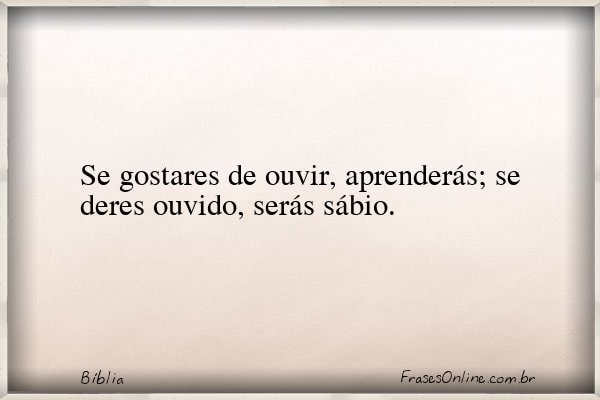Frase de Bíblia