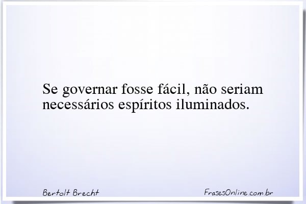 Frase de Bertolt Brecht