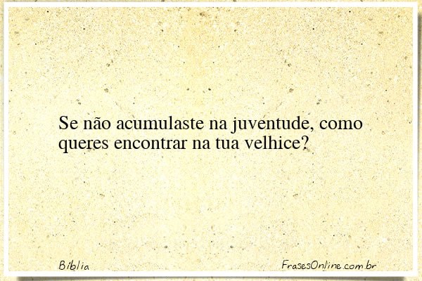 Frase de Bíblia