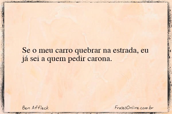 Frase de Ben Affleck
