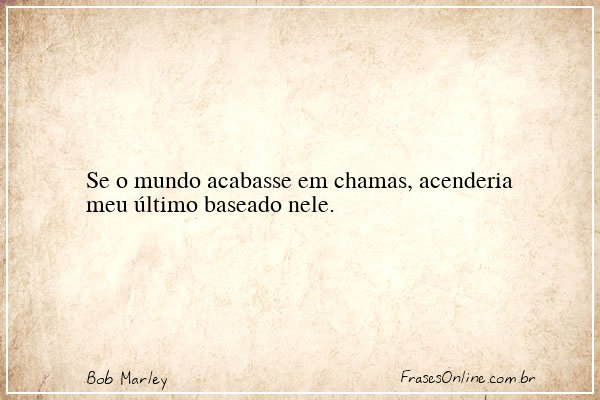 Frase de Bob Marley