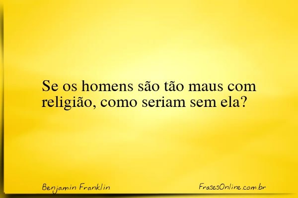 Frase de Benjamin Franklin