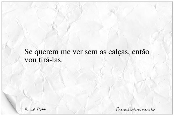 Frase de Brad Pitt