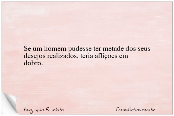 Frase de Benjamin Franklin