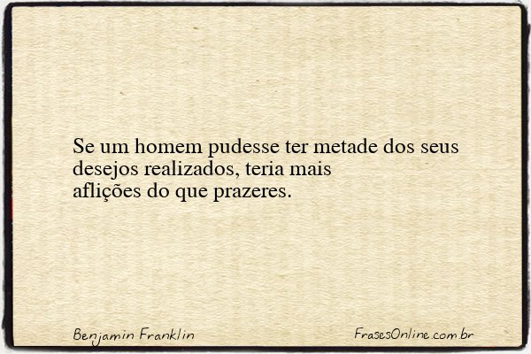 Frase de Benjamin Franklin