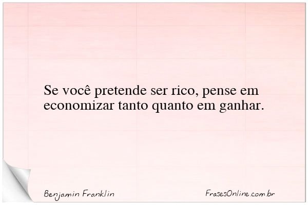 Frase de Benjamin Franklin