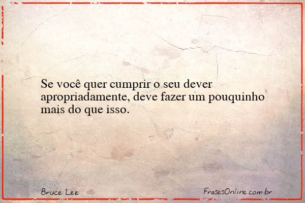 Frase de Bruce Lee