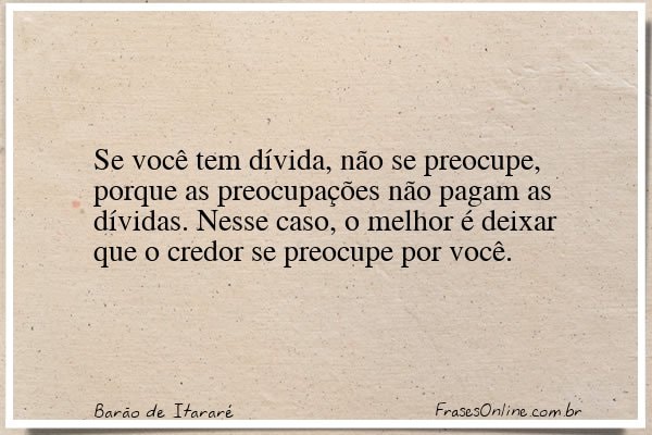 Frase de Barão de Itararé