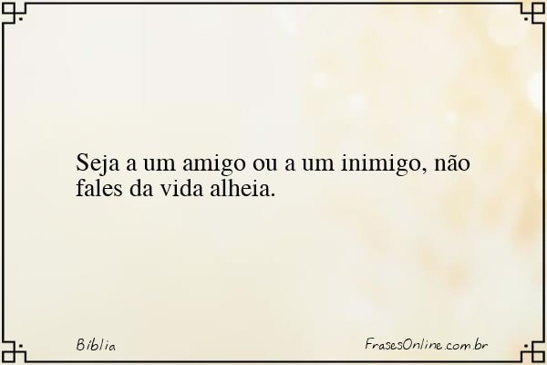 Frase de Bíblia