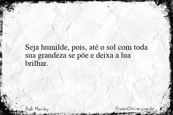 Frase de Bob Marley