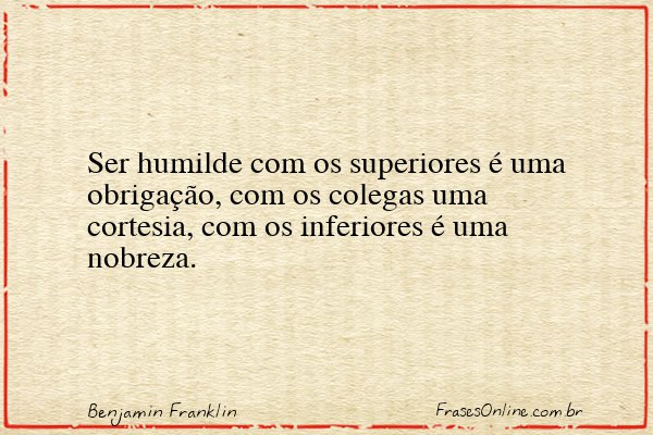 Frase de Benjamin Franklin