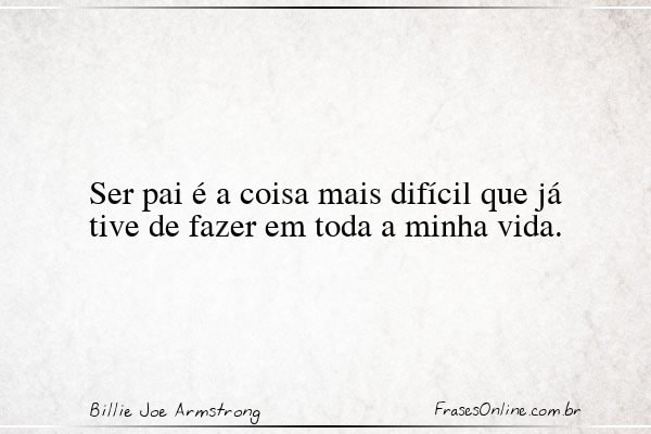 Frase de Billie Joe Armstrong
