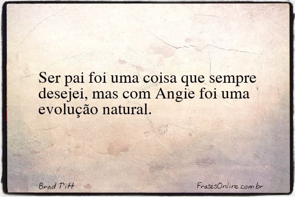 Frase de Brad Pitt
