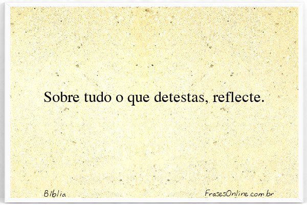 Frase de Bíblia