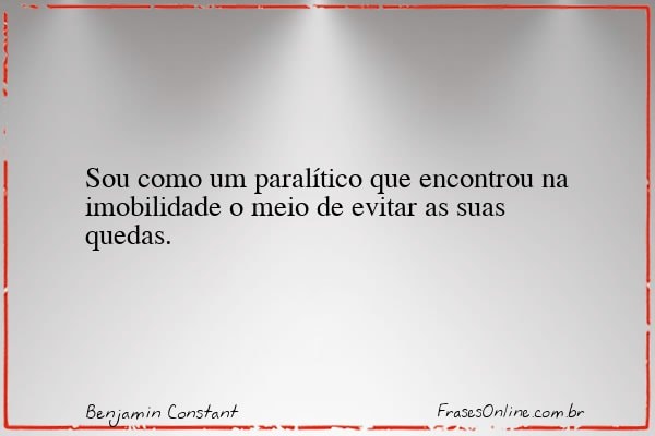 Frase de Benjamin Constant
