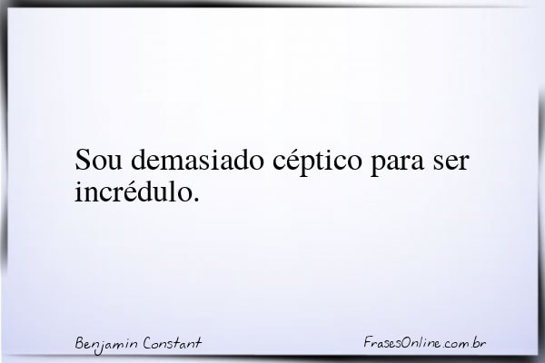 Frase de Benjamin Constant