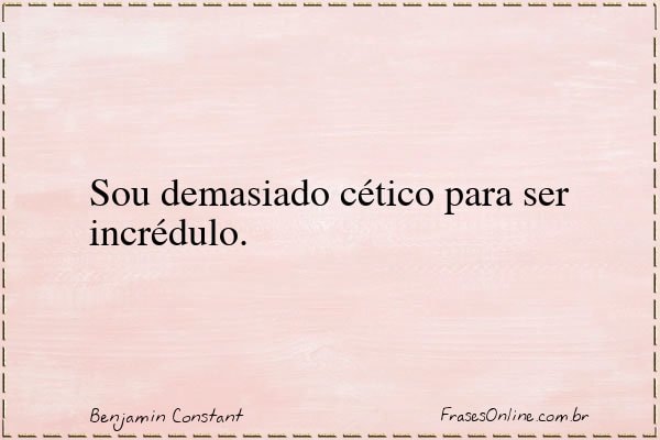 Frase de Benjamin Constant